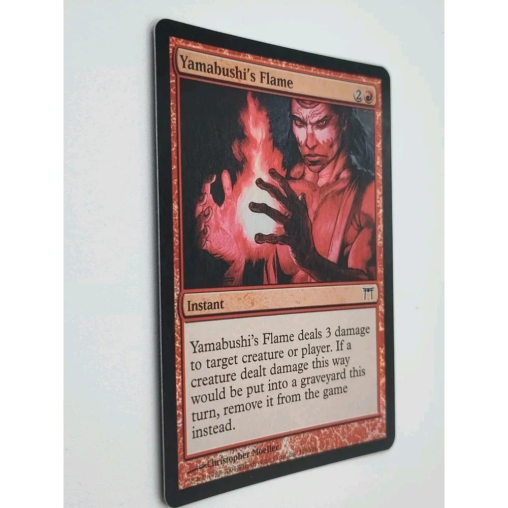 MTG FOIL Yamabushi's Flame #198 Champions Kamigawa '04 Magic Gathering BG1WA1967